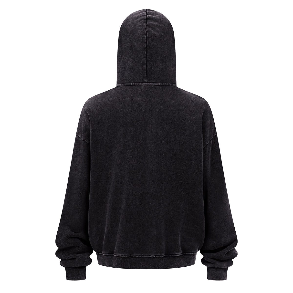 Double Yarn Vintage Washed Zippered Comfort Hoodie