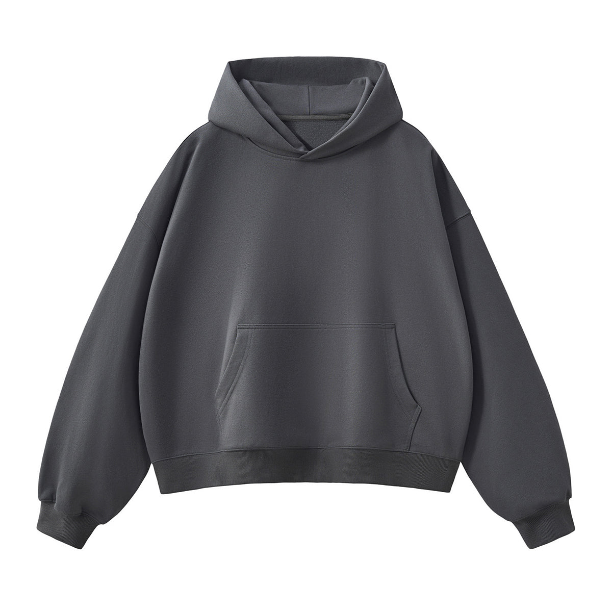 Solid Color Heavyweight Boxy Fit Hoodie