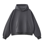 Solid Color Heavyweight Boxy Fit Hoodie