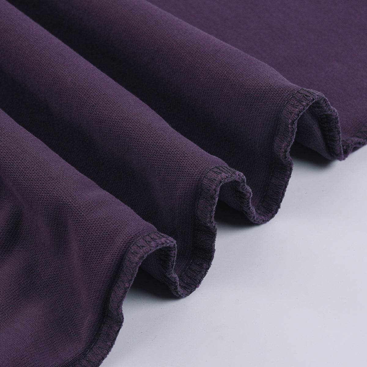 Gradient-Fade Distressed Edge Cotton Tee 260gsm