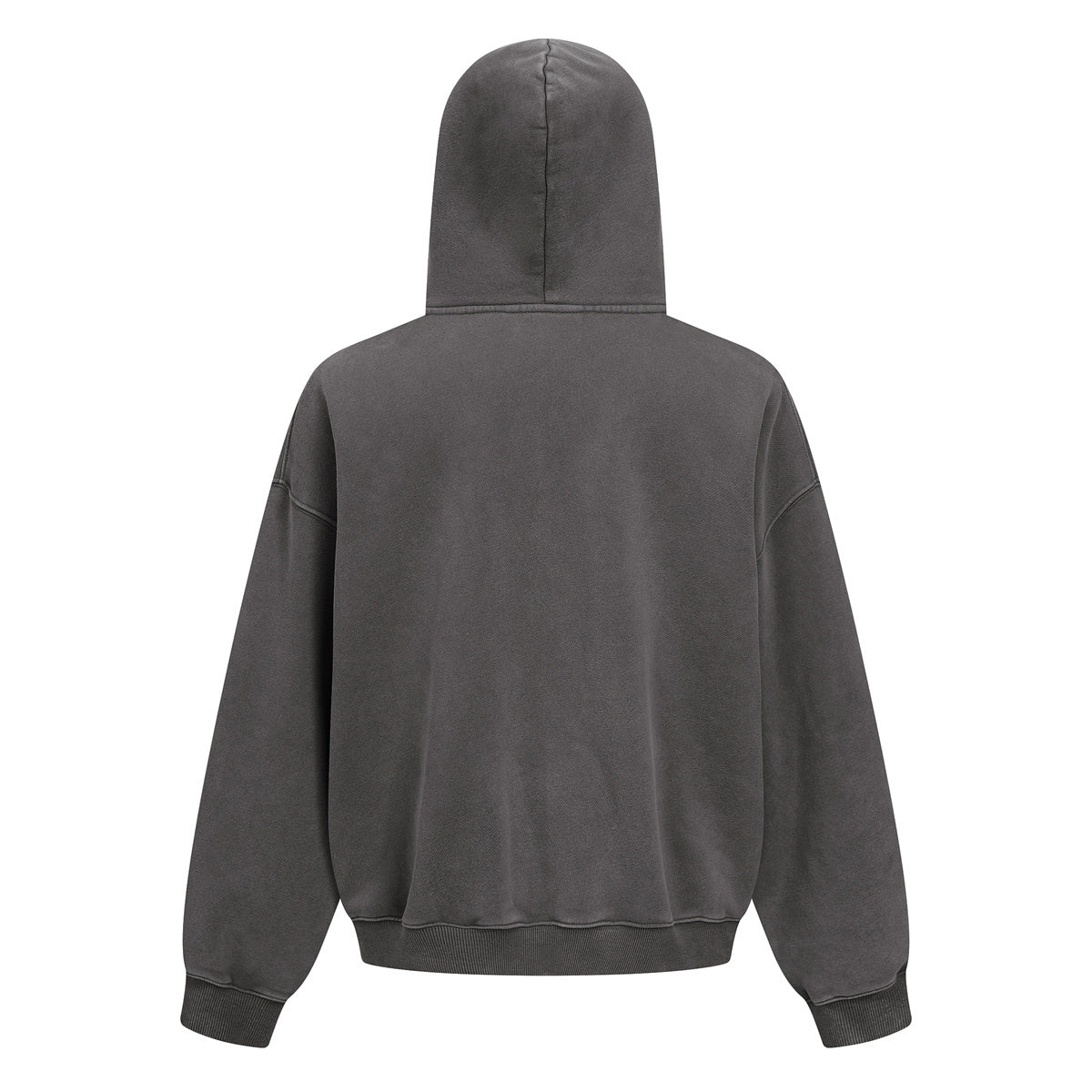 Vintage Oversized Full Zip Kangaroo Pocket Hoodie