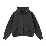 Soft Fleece Zip Up Hoodie Front Pockets