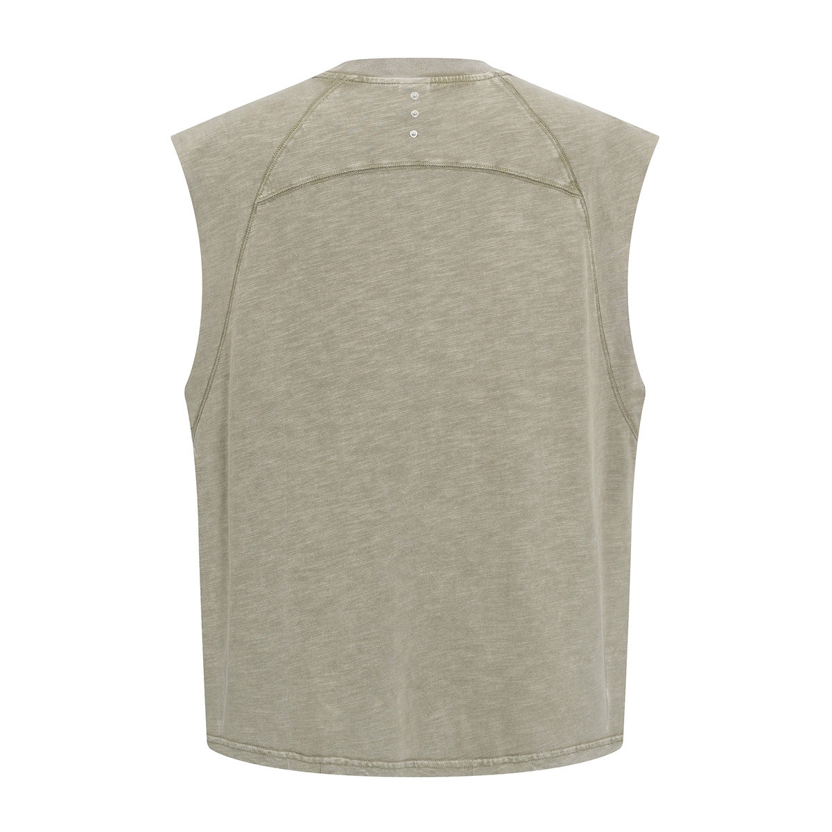 Raw Edge Distressed Studded Sleeveless Tee