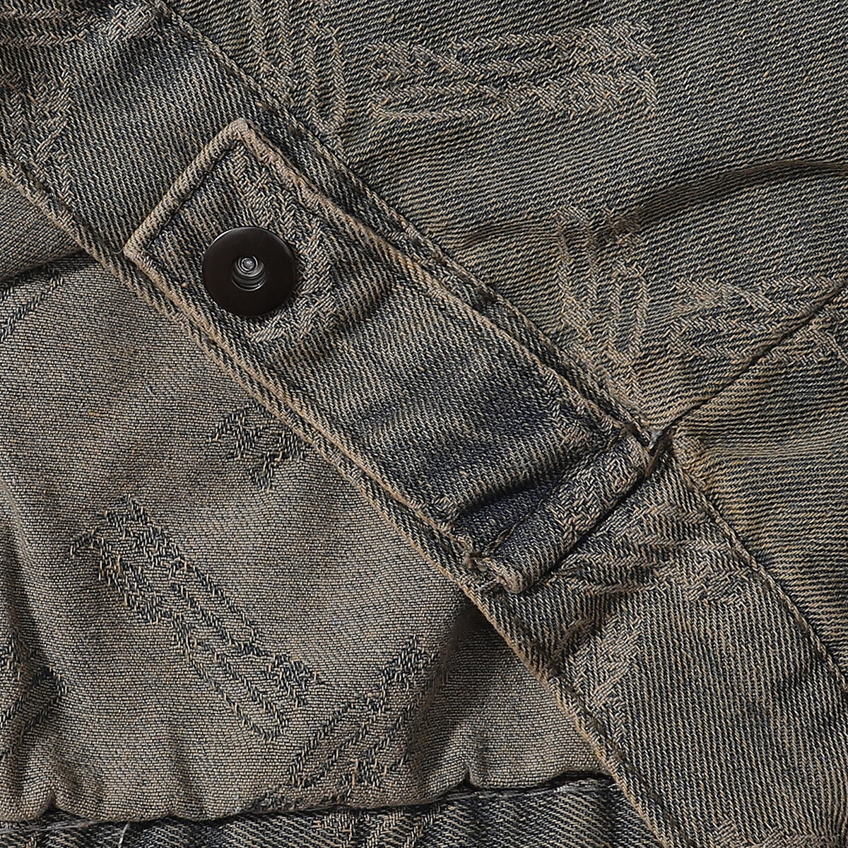 Relaxed Jacquard Denim Trucker Jacket