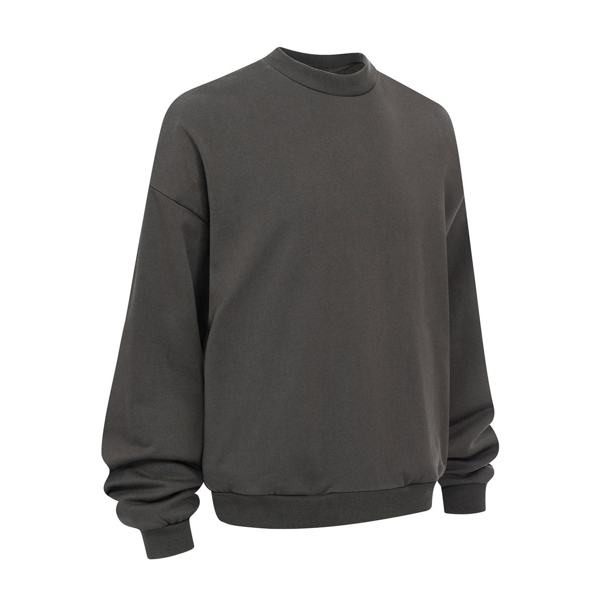 Brushed Fleece Soft Crewneck Pullover Sweatshirt