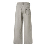 Vintage Washed Workwear Wide-Leg Relaxed Cargo Pants