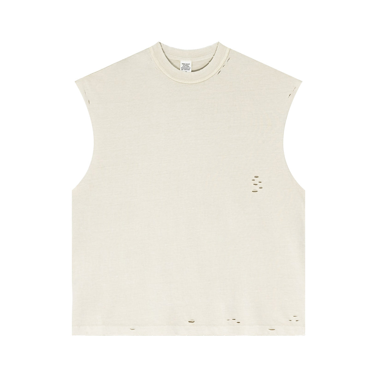 Camiseta sin mangas Raw Edge Destructive Muscle de 275 g/m²