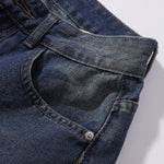 Cartoon Patchwork Distressed Barrel Jeans