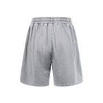 Distressed Patchwork Raw Edge Shorts