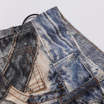 Unisex Streetwear Printed Baggy Jeans
