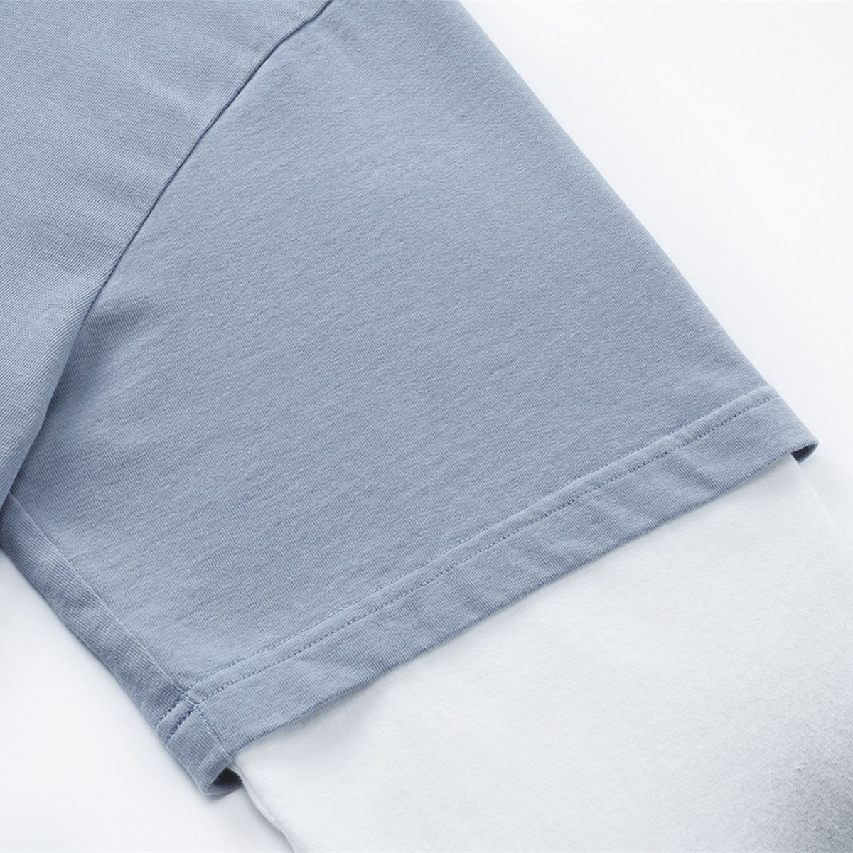 Washed Colorblock Contrast Sleeve Tee