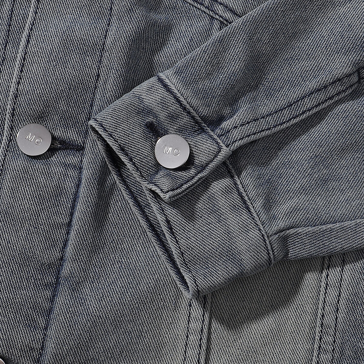 Relaxed Washed Denim Trucker Jacket