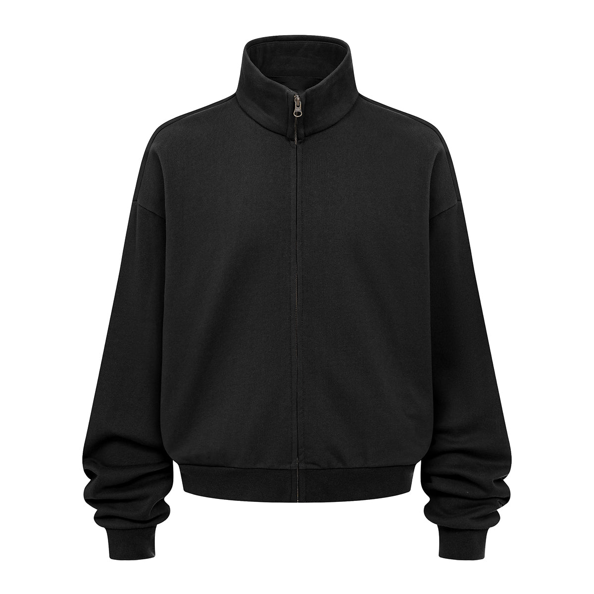 Oversized Zip High Neck Sweatshirt