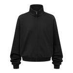 Oversized Zip High Neck Sweatshirt