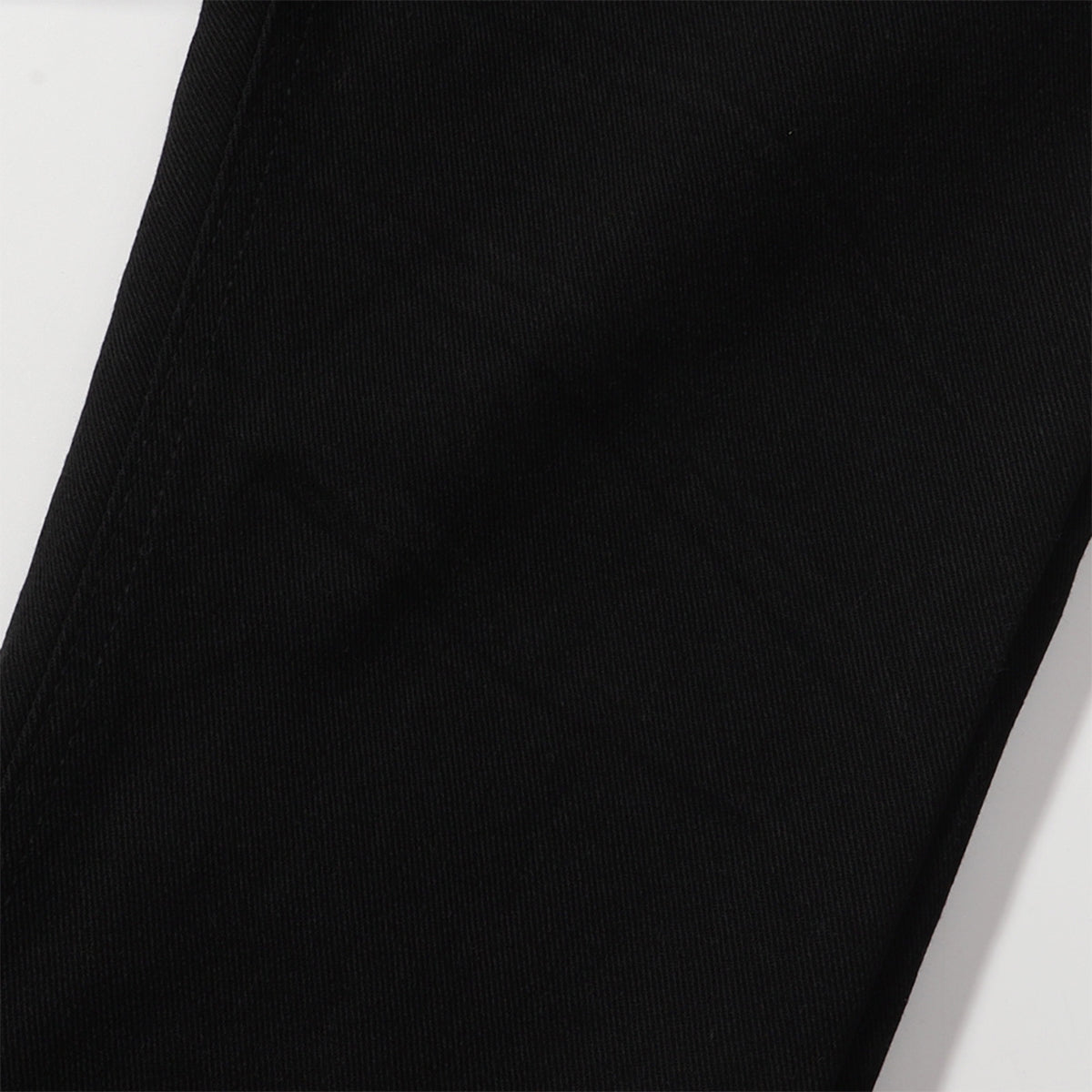 Slim Fit Solid Black Flared Denim Pants