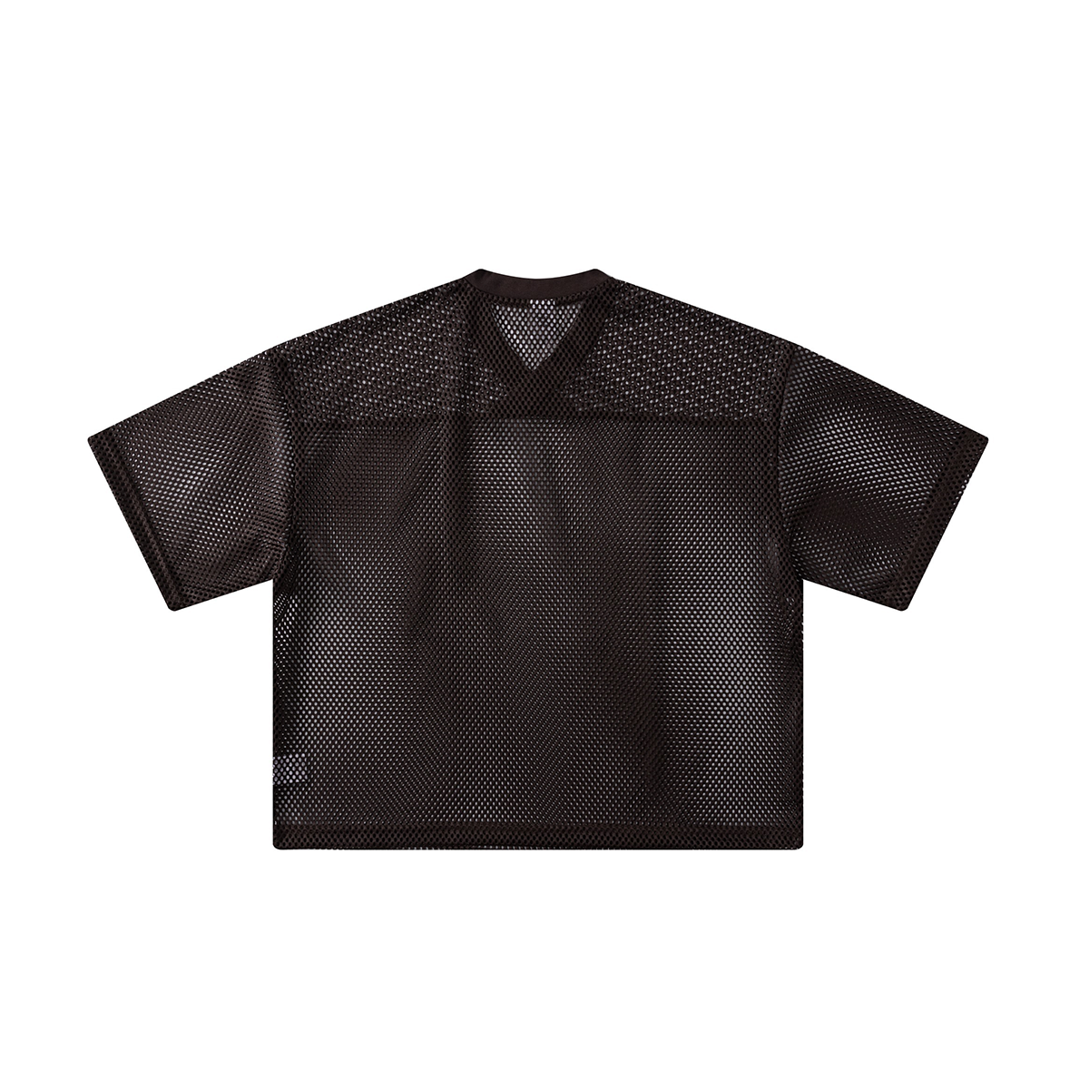 Breathable Mesh Oversized V Neck Tee