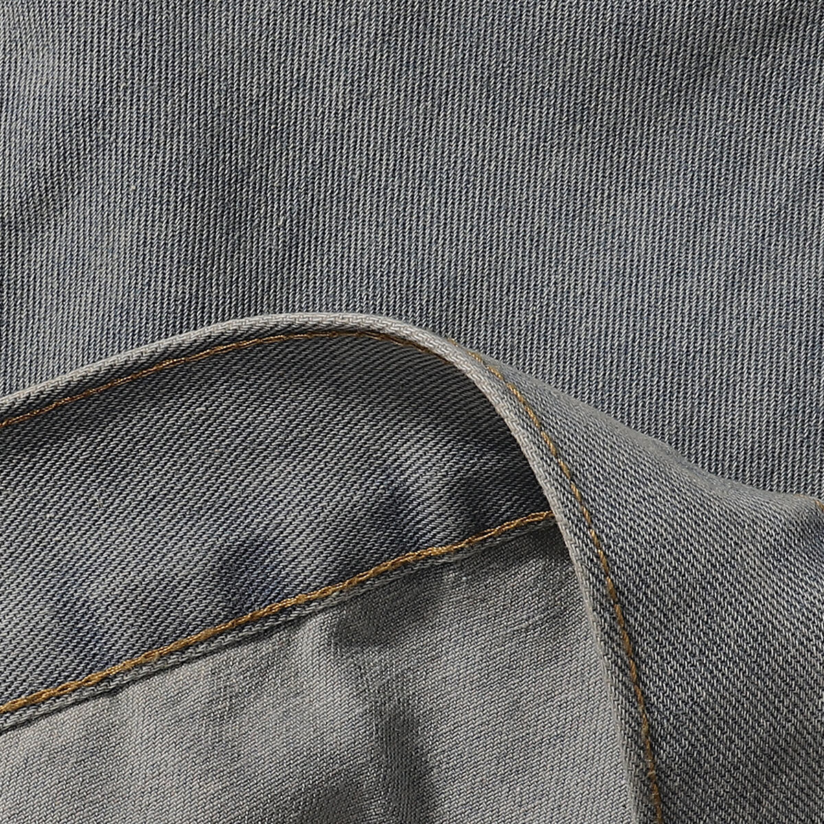 Oversized Zip-Up Denim Jacket