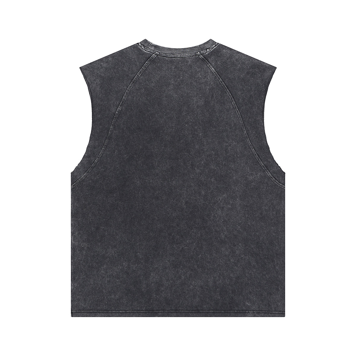 Raw Edge Stone Wash Muscle Tank 275gsm