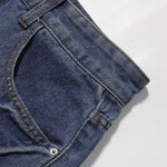 Vintage Washed Distressed Faded Denim Shorts