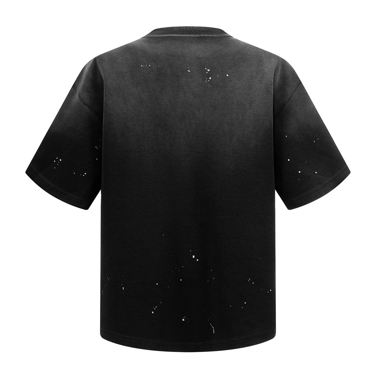 Splatter Dye Washed Distressed Air Mamba Cotton Tee