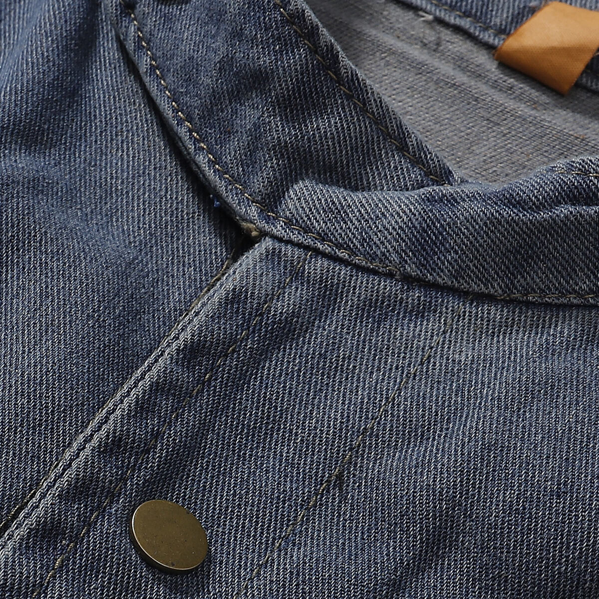 Stand Collar Baggy Denim Jacket