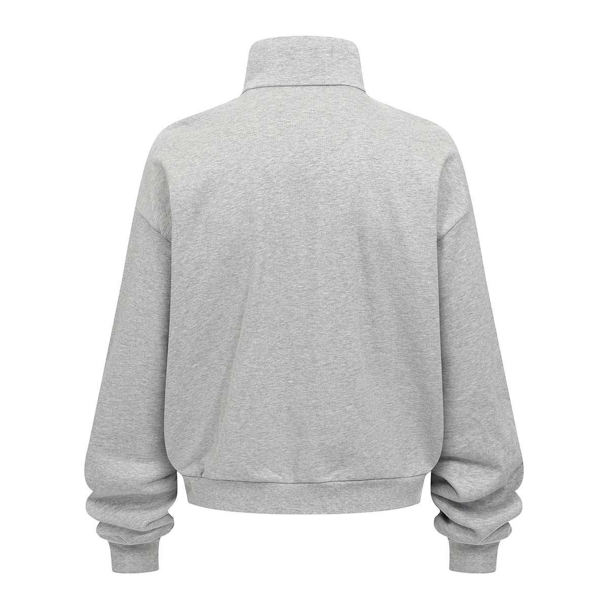 Oversized Zip High Neck Sweatshirt