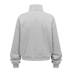 Oversized Zip High Neck Sweatshirt