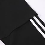 Mock Layered Contrast Strap Sweatshirt