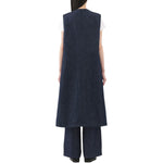Women' s Twill Denim Long Vest