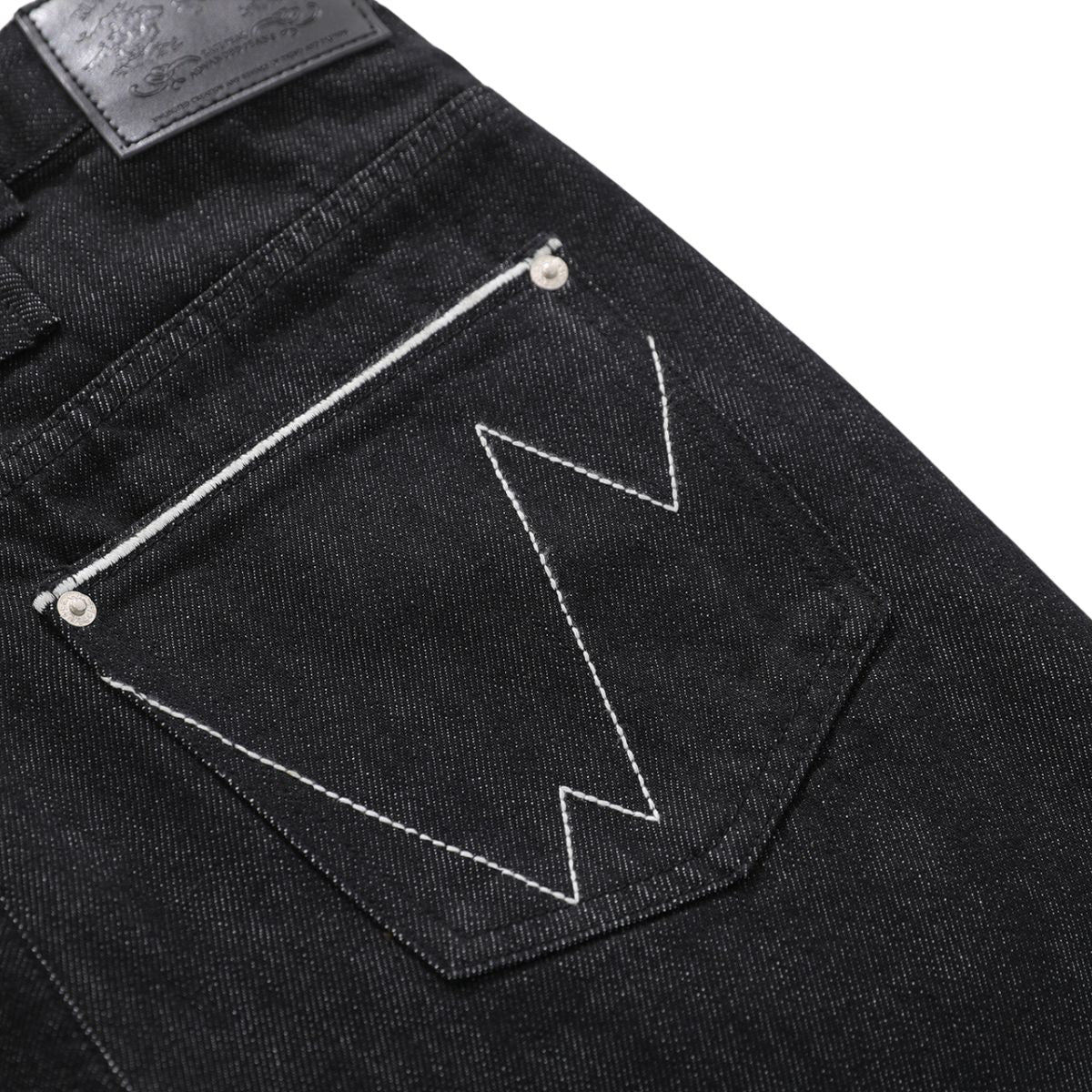 Street Deconstructed Embroidered Slim Flare Jeans