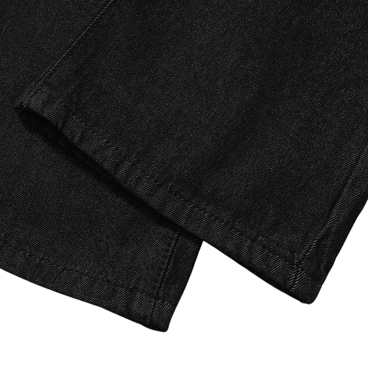 Minimalist Wide Leg Black Jeans