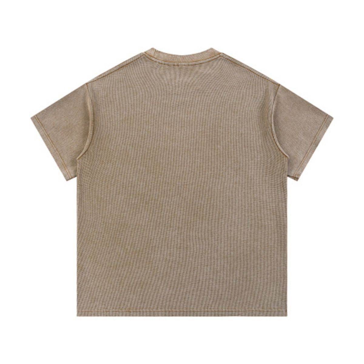 340G Vintage Wash Waffle Knit Relaxed Fit T-Shirt