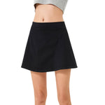 Women's Stretch Flared Knit Denim Skort