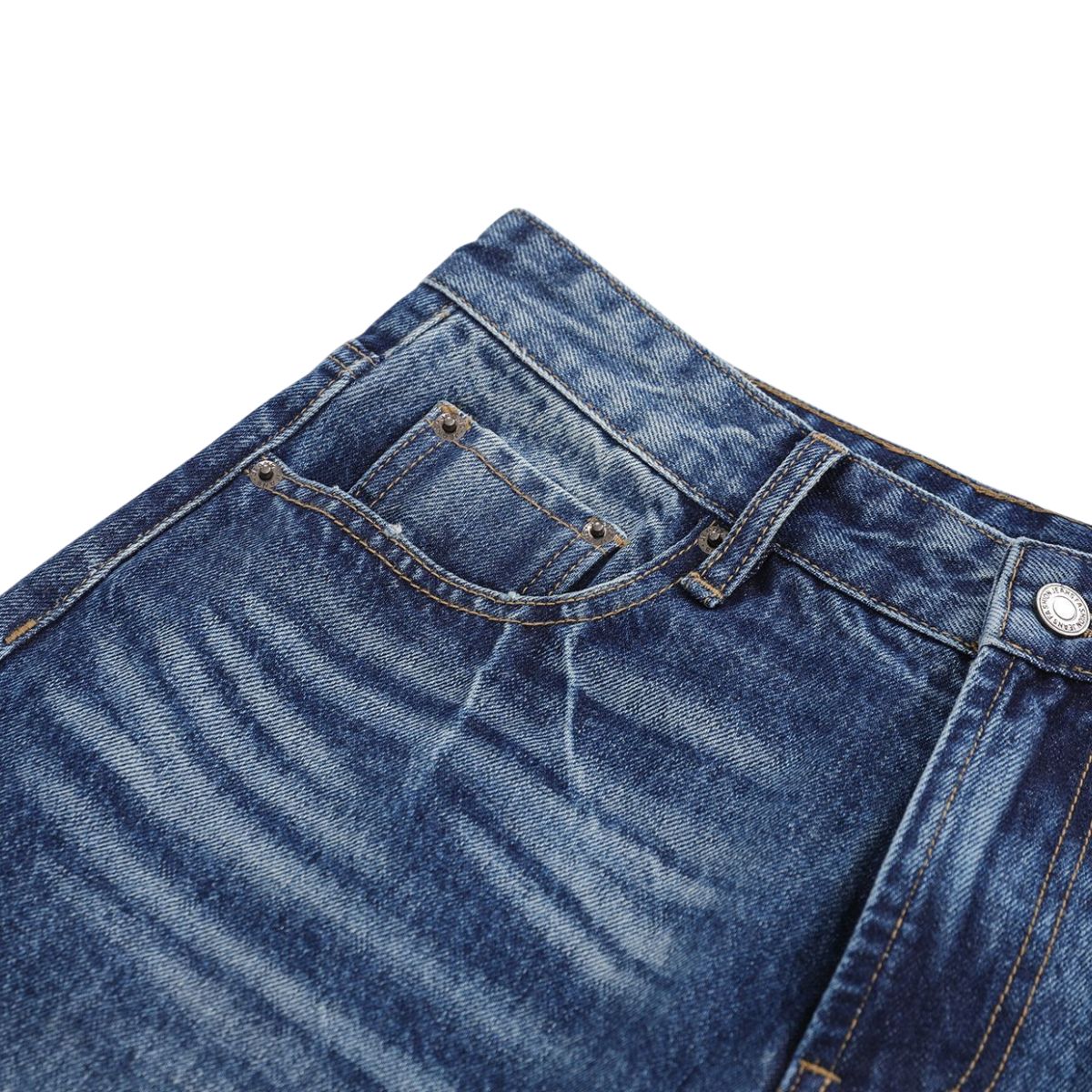 Vintage Washed Wide Leg Denim Shorts