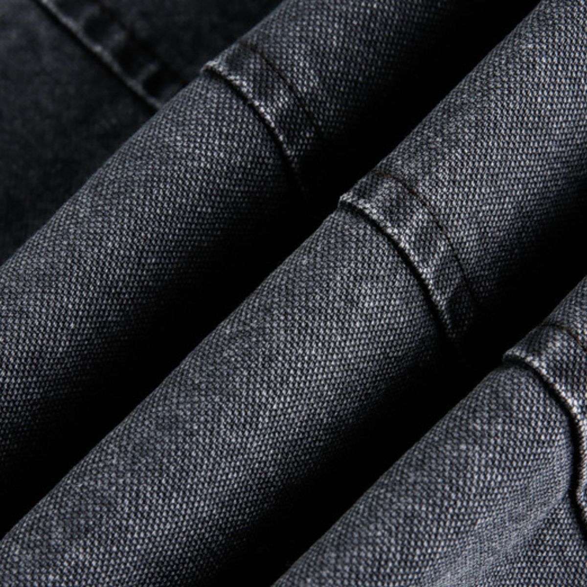 Stand Collar Vintage Washed Short-sleeved Denim Baseball Jacket