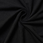 Women's Black Slim-Fit Stretch Crew Neck ShortSleeve Tee
