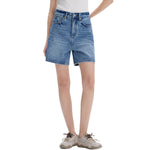 Relaxed Fit Whisker Denim Shorts