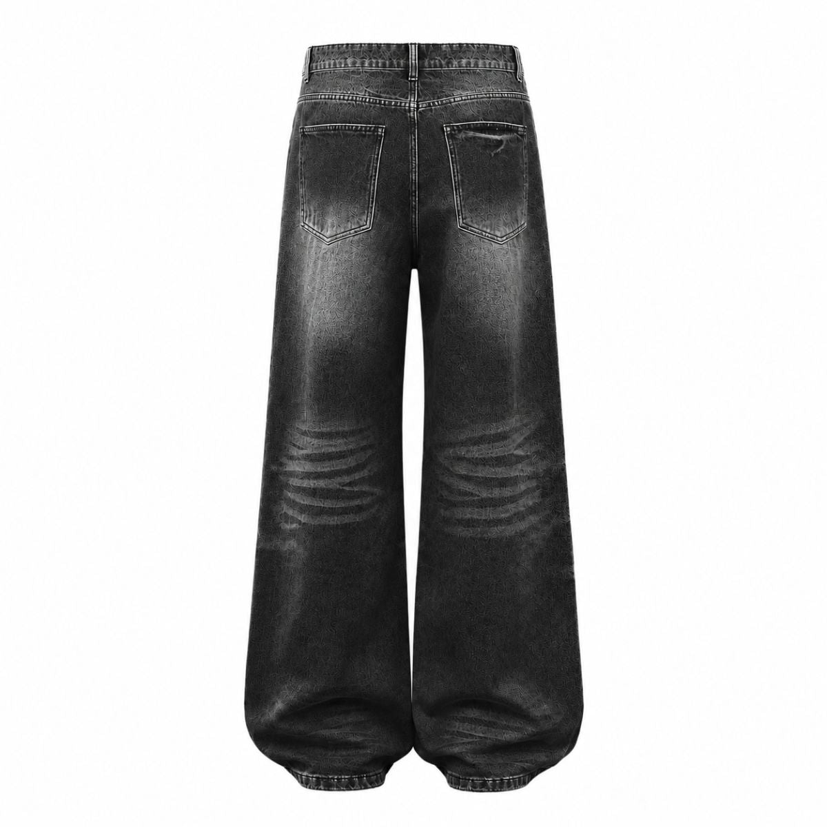 Vintage Washed Wide Leg Bootcut Denim Jeans