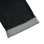 Raw Loose Straight-Leg Bermuda Washed Denim Shorts