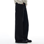 High Waisted Wide Leg Quilted Twill Utility Pants