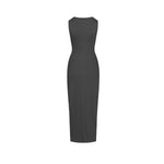 Sleeveless Washed Ribbed Maxi Dress