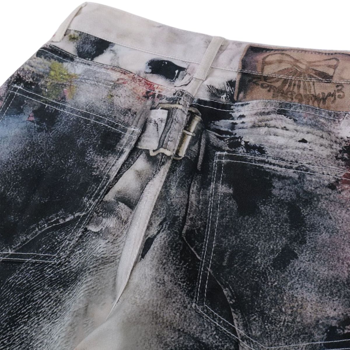 Smoke Rise Paint Splatter Streetwear Baggy Jeans