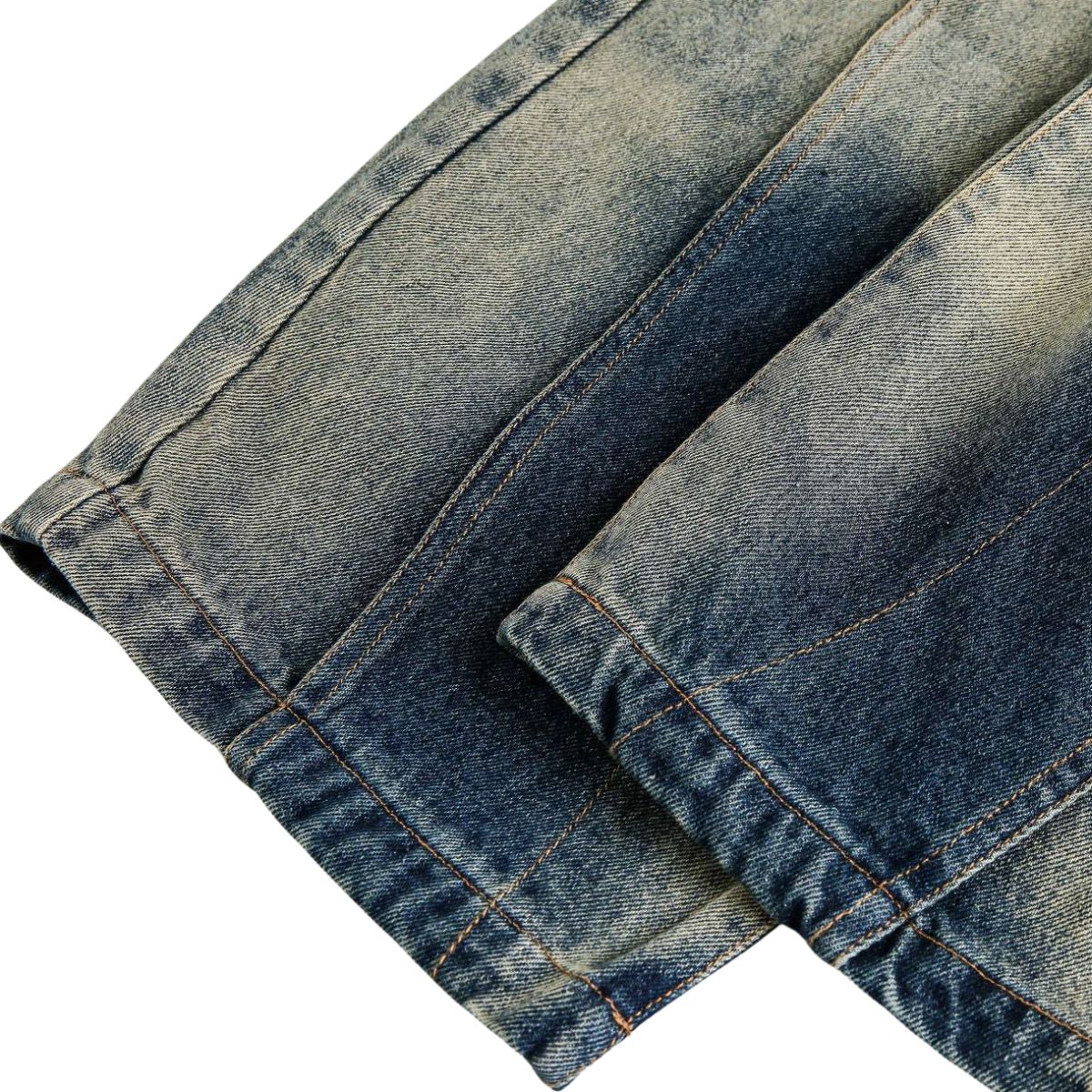 Smoke Rise Ombre Washed Faded Barrel Leg Jeans