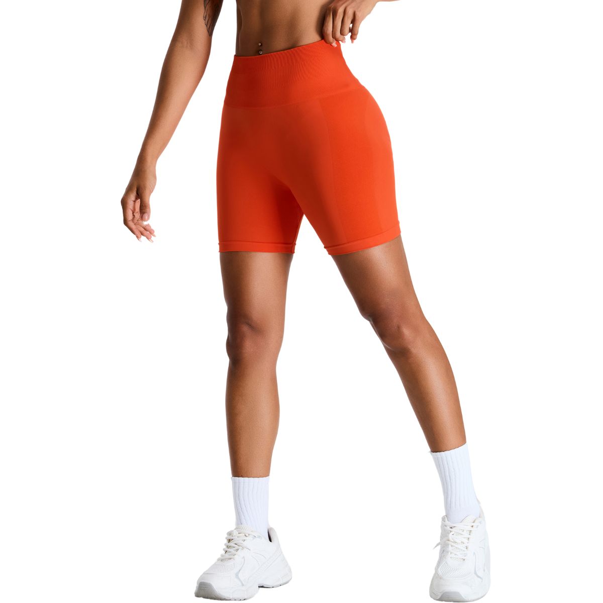 High-Rise Seamless Running Shorts