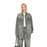 Oversized Vintage Washed Denim Shacket