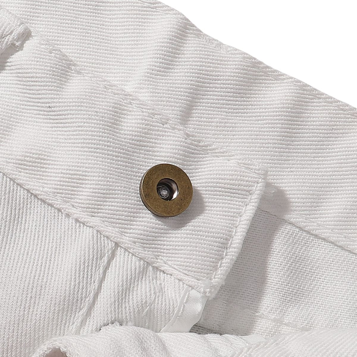 Button Fly Wide Leg Denim Jeans