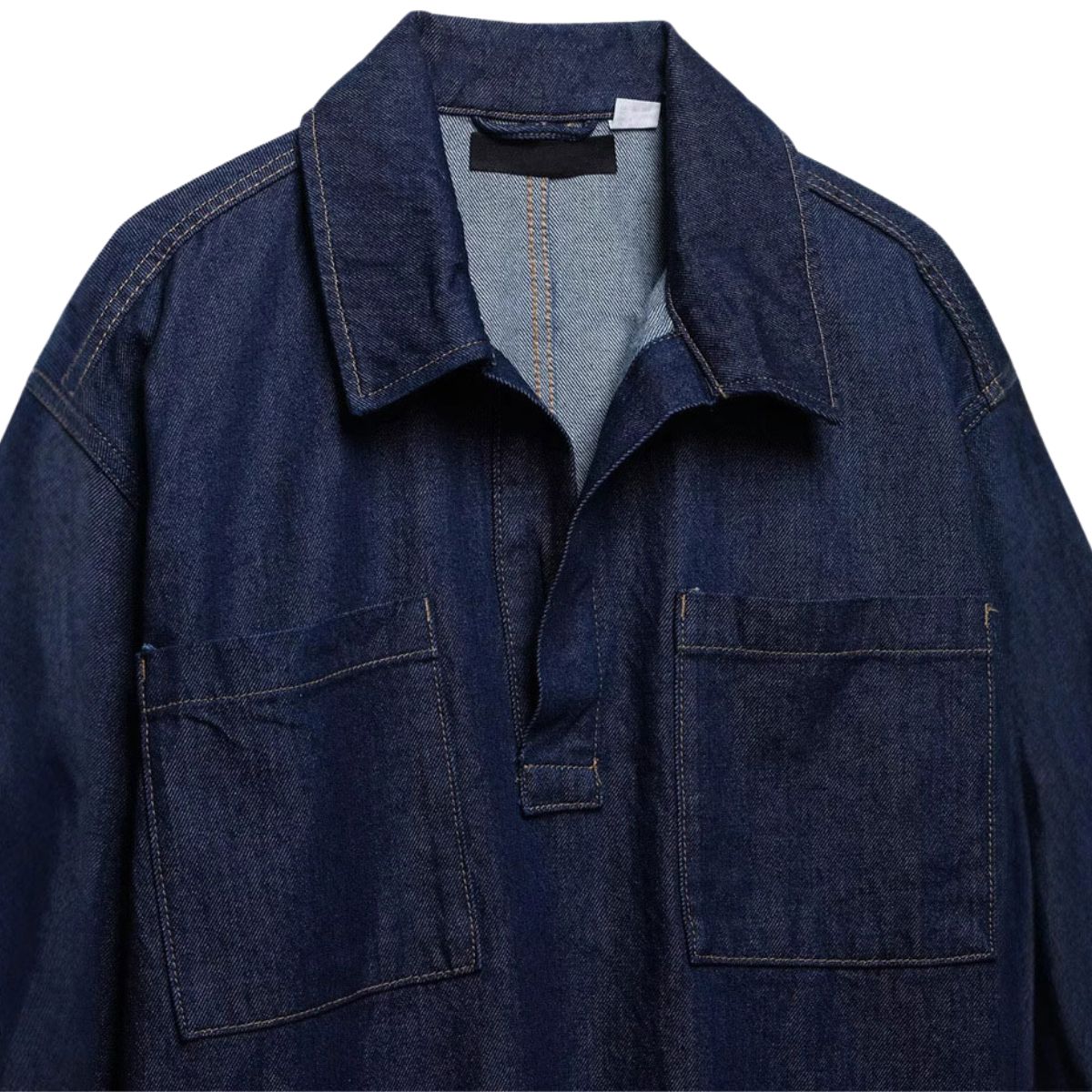 Women's Oversized Pullover Denim Shirt