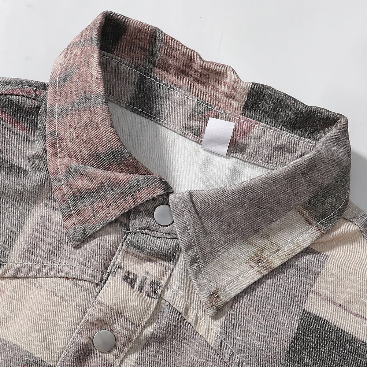 Multicolor Newspaper Print Jacket