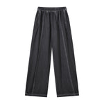 Heavy Wash Vintage Distressed Mesh Straight Pants