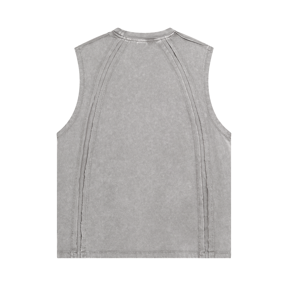 Raw Edge Patchwork Muscle Tank 275gsm